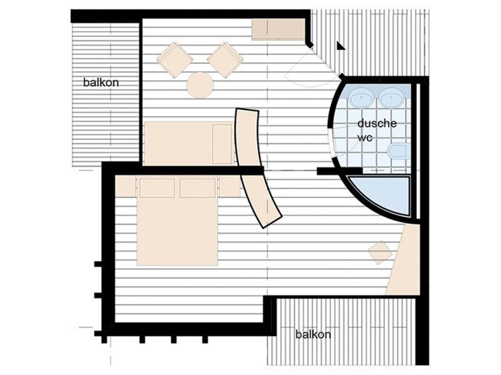 Půdorys ubytování Hotel Gädi
