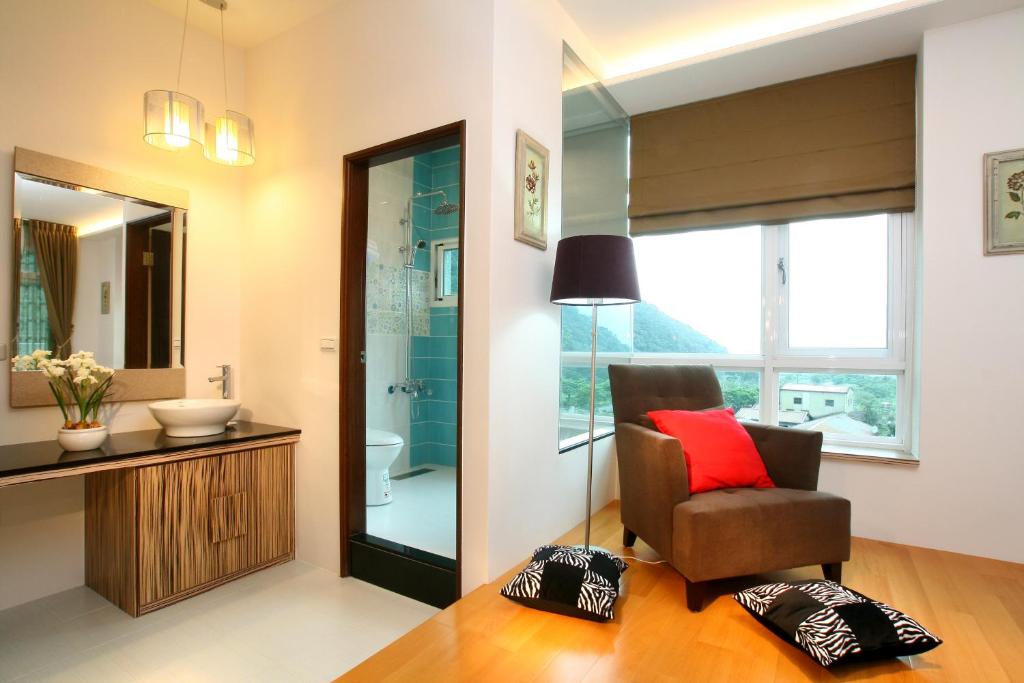Posezení v ubytování Shan Quan Zhi Lian Homestay