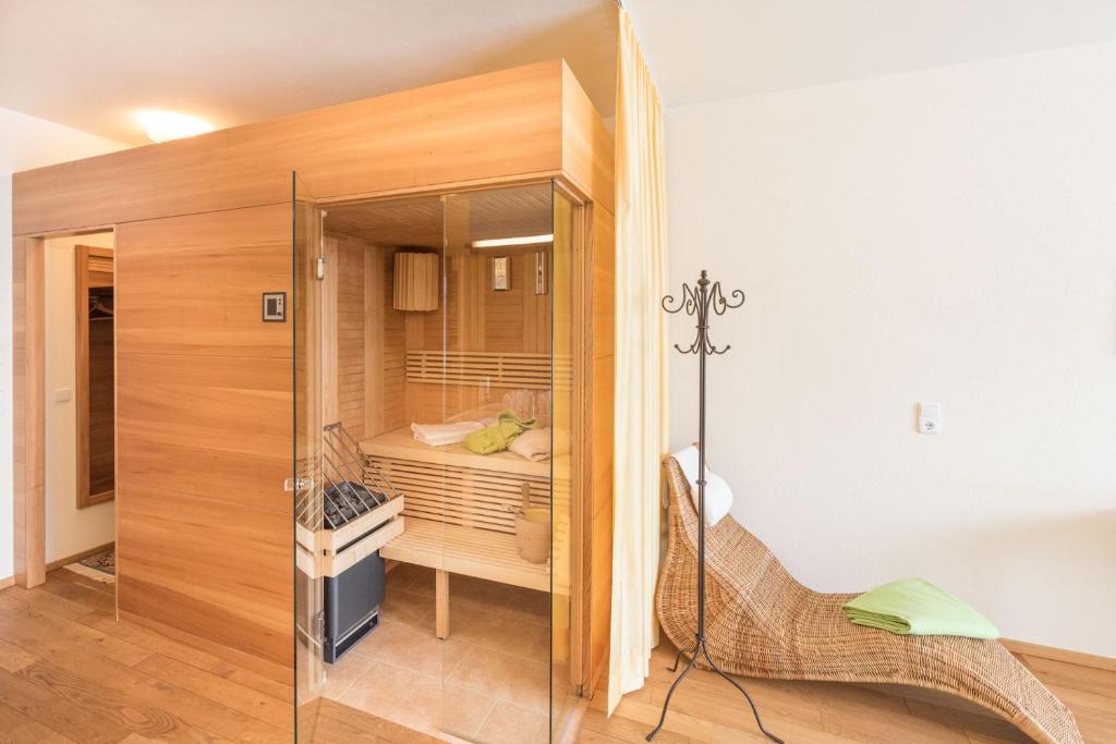 Postel nebo postele na pokoji v ubytování Hotel Walserberg