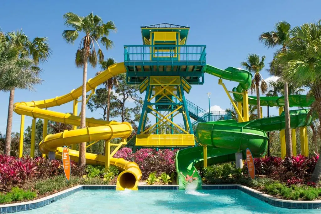 Water Slides at The Grove Resort.