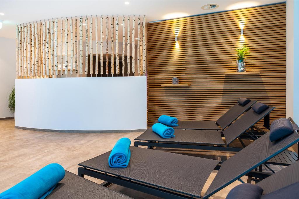Fitness centrum a/nebo fitness zařízení v ubytování Hotel Die Post Meerfeld