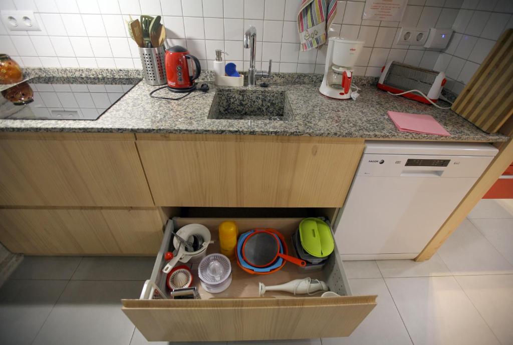 Kuchyňa alebo kuchynka v ubytovaní So de Mar
