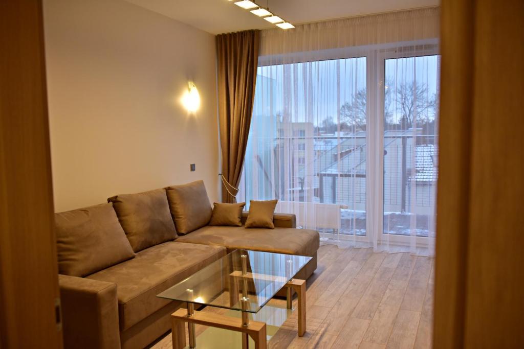 Posezení v ubytování Ąžuolo apartamentai