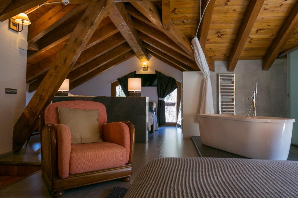 Posezení v ubytování B&B La Lluna