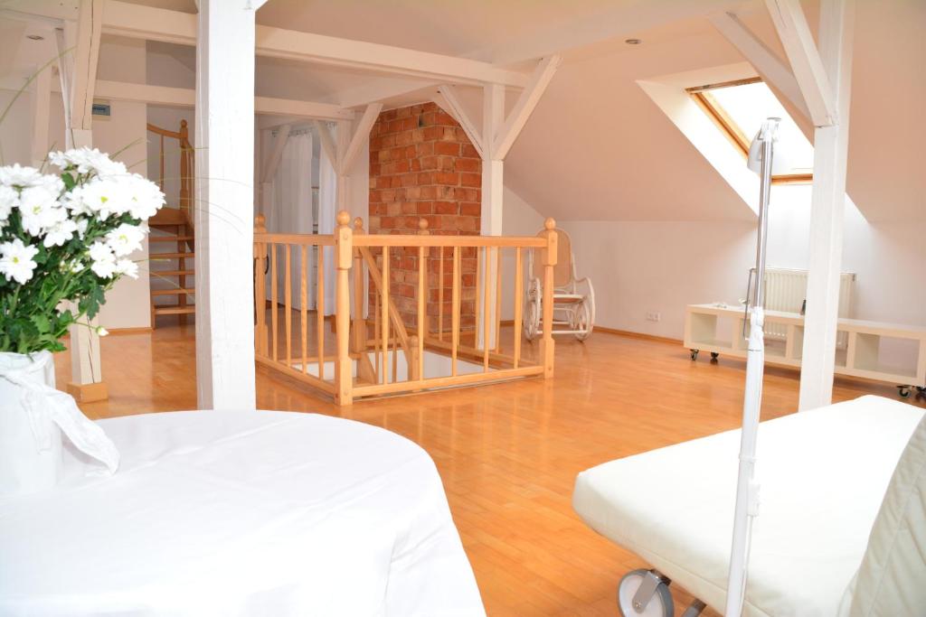 Postel nebo postele na pokoji v ubytování Apartament Przystań w Ustce - 120 m2 - 200 m od plaży Mickiewicza 2