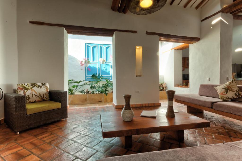 Posezení v ubytování Casa Bari El Jardin