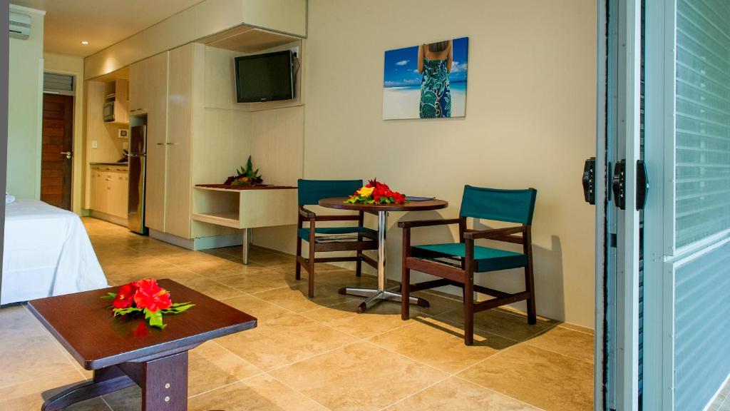 TV a/nebo společenská místnost v ubytování Sunset Resort