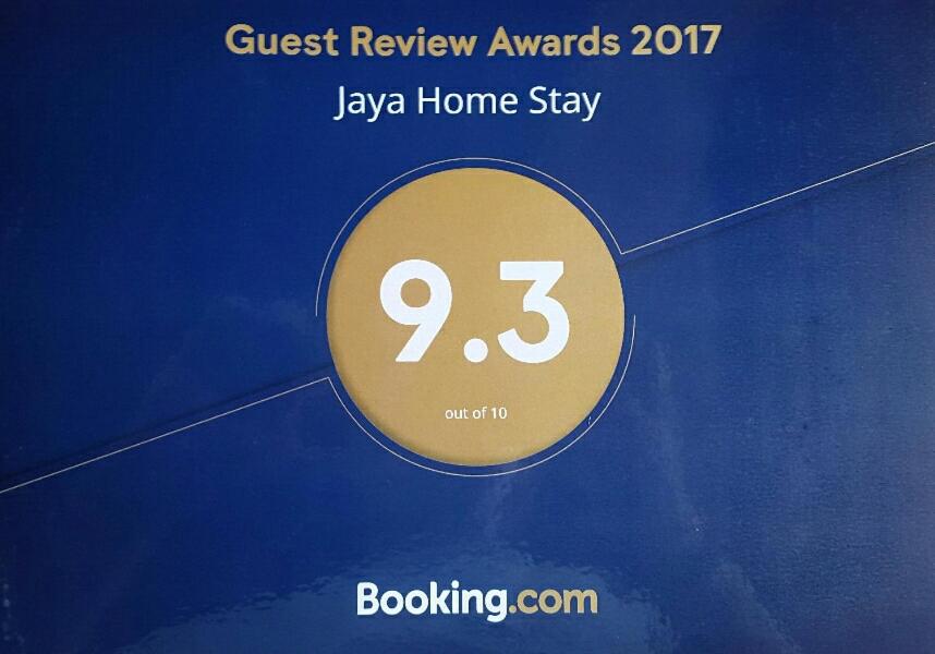 Certifikát, hodnocení, plakát nebo jiný dokument vystavený v ubytování Jaya Home Stay