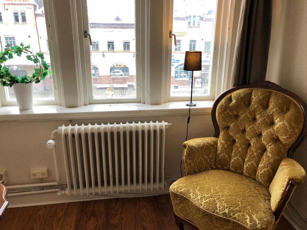 Posezení v ubytování Järnvägshotellet