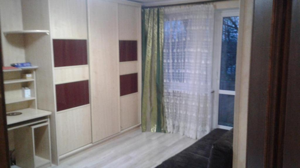 カリーニングラードにあるApartment on Chernyakhovskogo 36のリビングルーム(ソファ、窓付)