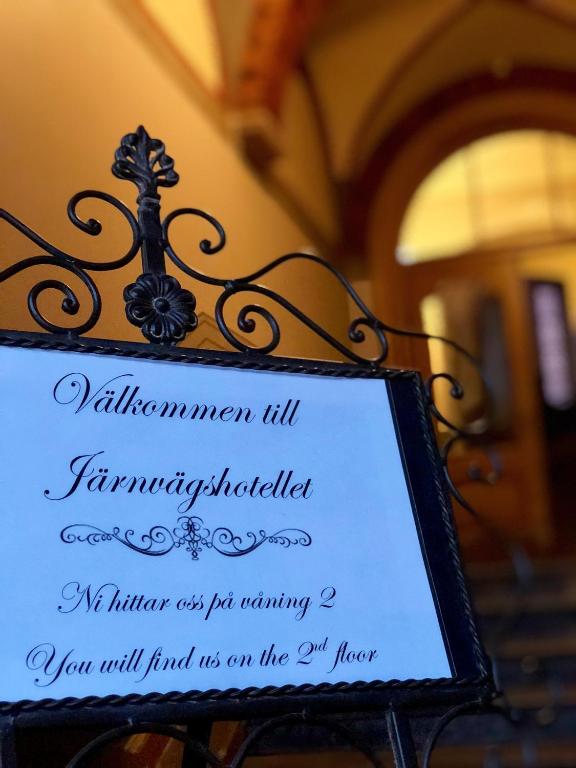 Certifikát, hodnocení, plakát nebo jiný dokument vystavený v ubytování Järnvägshotellet