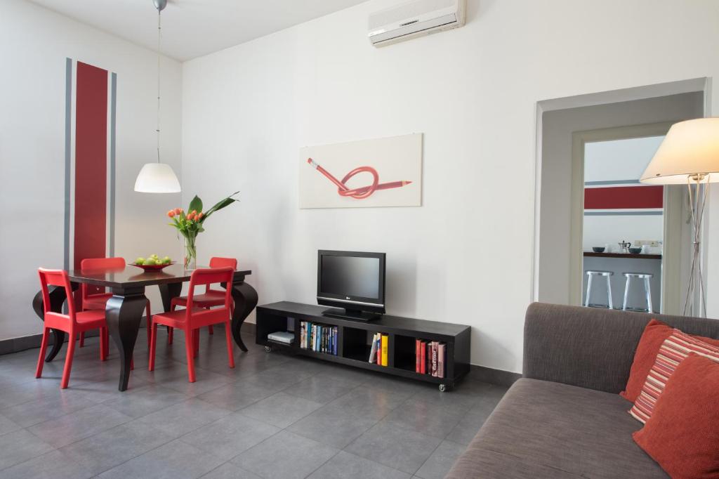TV a/nebo společenská místnost v ubytování Residenza Termini