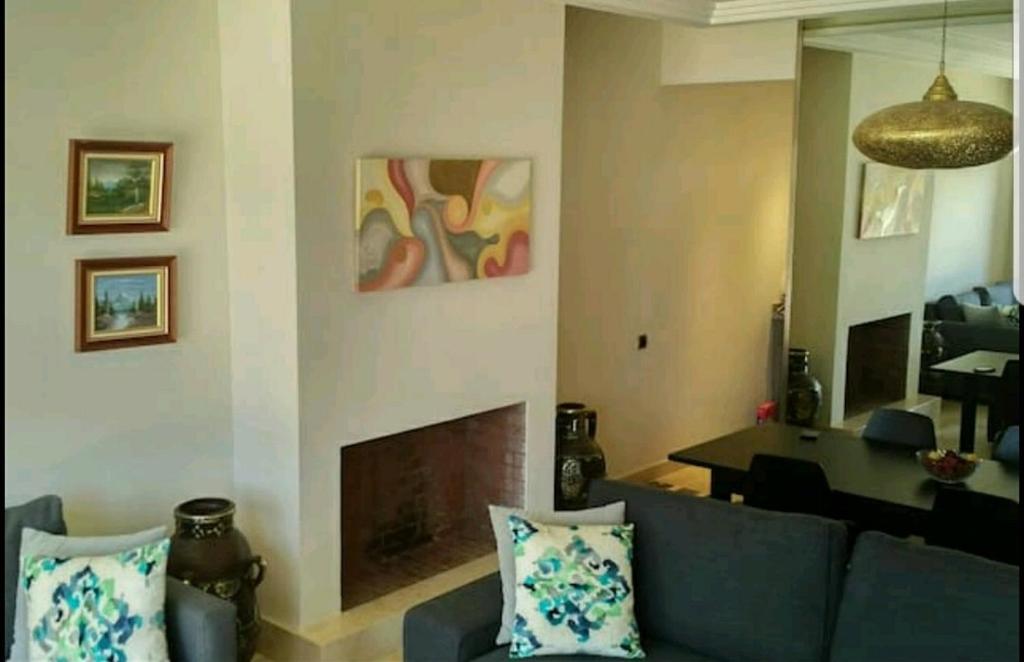 Posezení v ubytování Appartement Privé au Vizir Center Marrakech