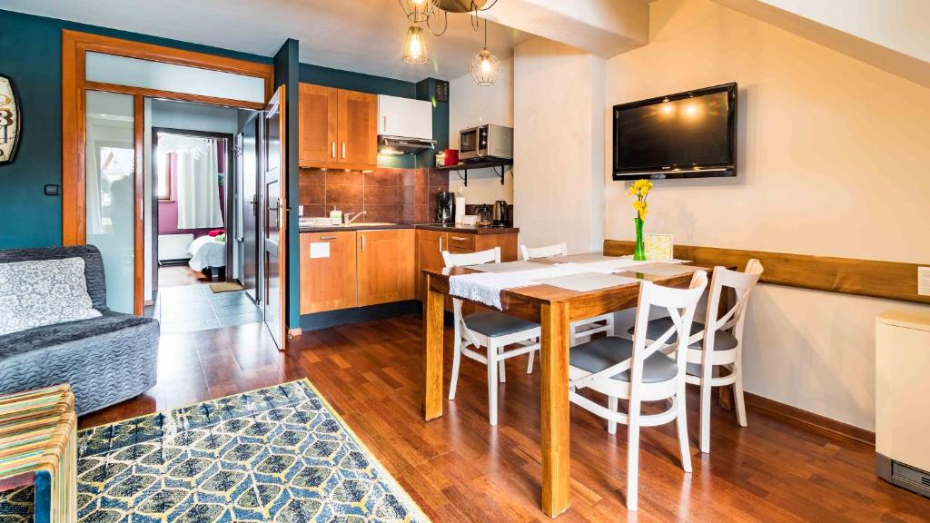 Kuchyňa alebo kuchynka v ubytovaní Apartament Wolny Czas
