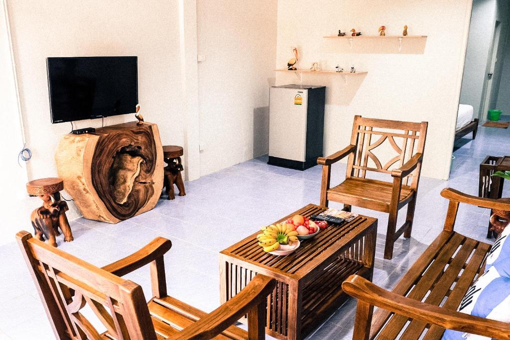TV a/nebo společenská místnost v ubytování 7 Rooms Kohchang