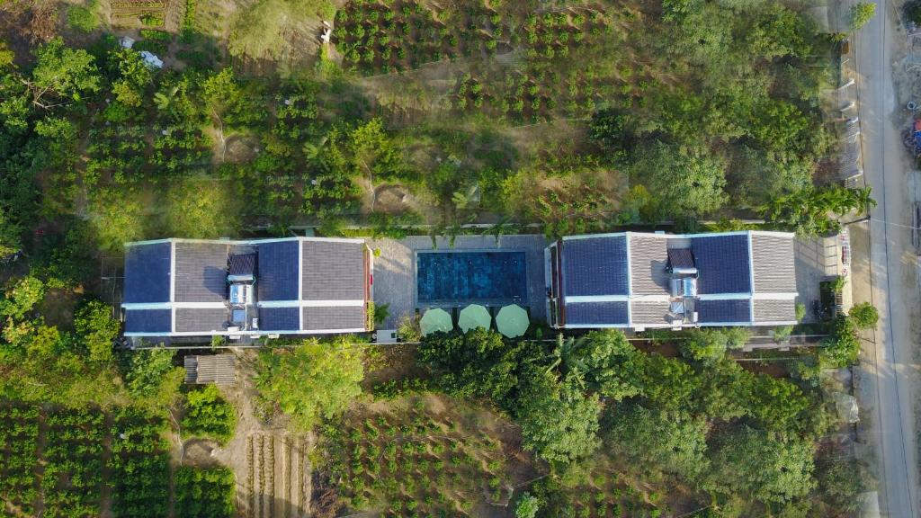 Letecký snímek ubytování Louis Villa Hoi An