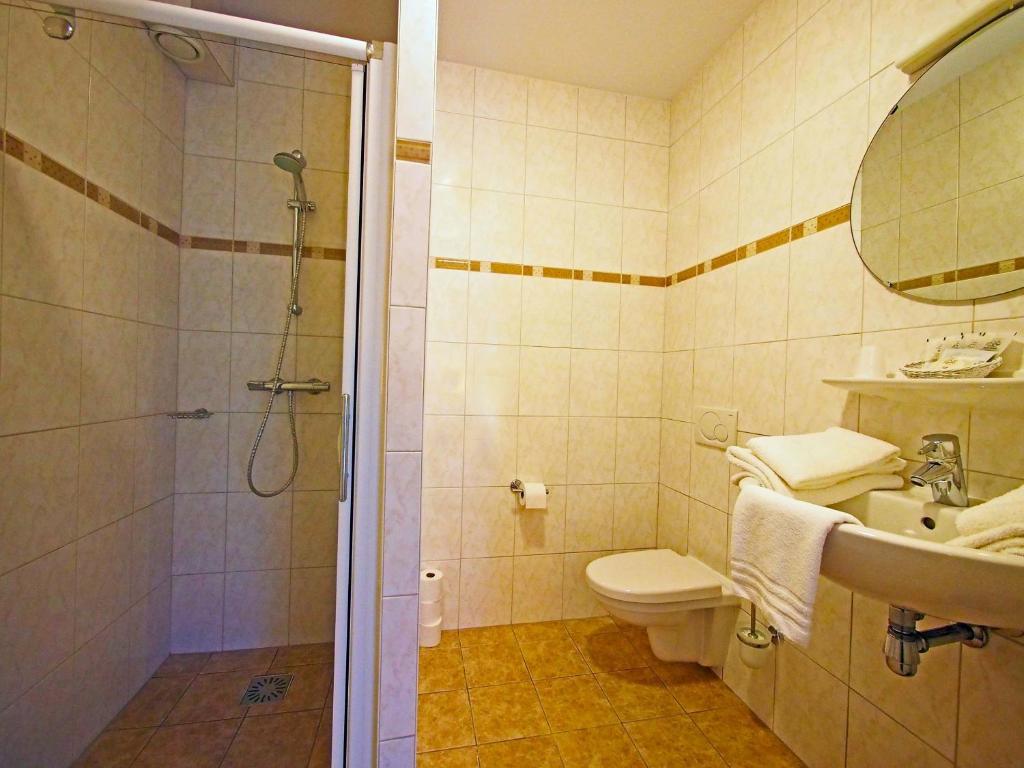 Koupelna v ubytování Hotel Bos en Duinzicht