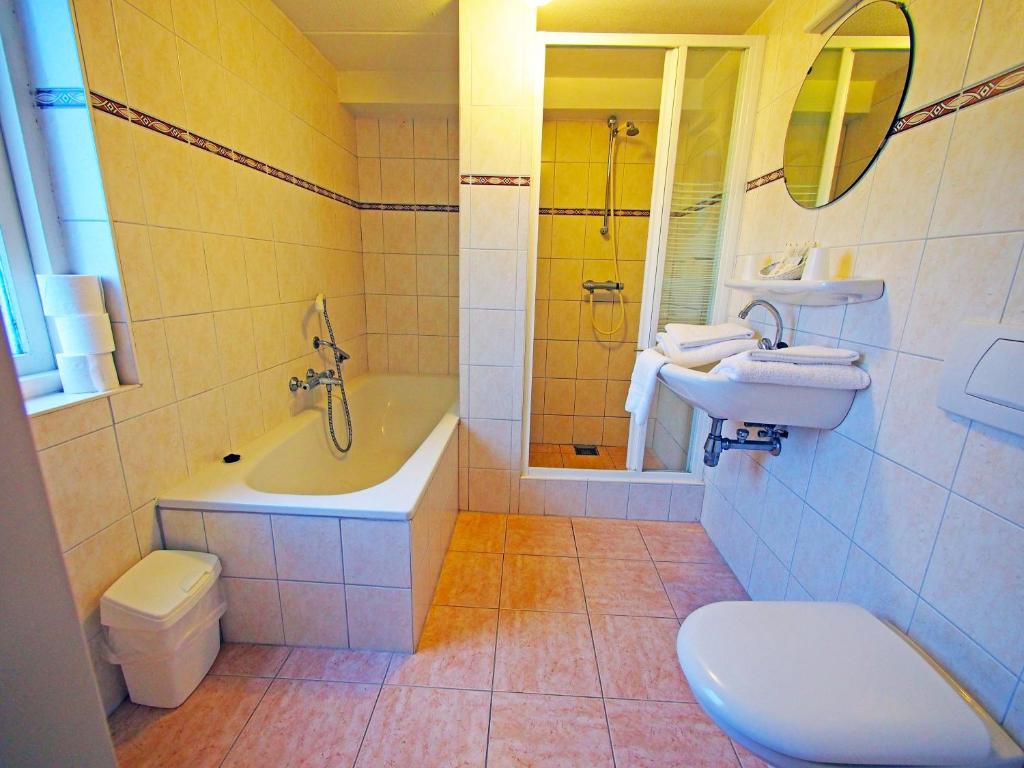 Koupelna v ubytování Hotel Bos en Duinzicht