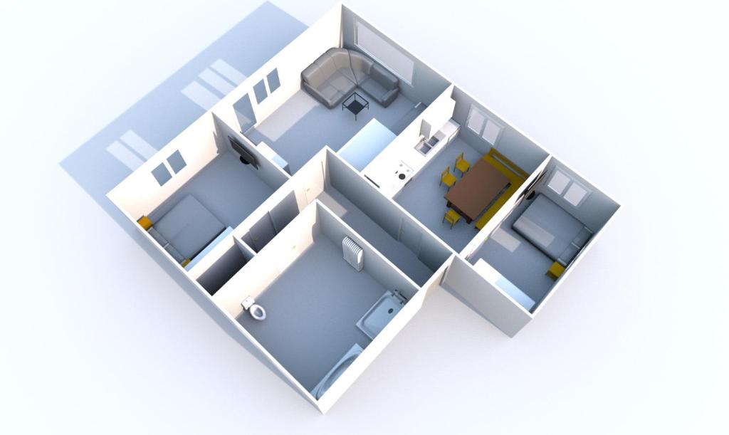 a rendering of a floor plan at Apartment Hermine in Jochberg
