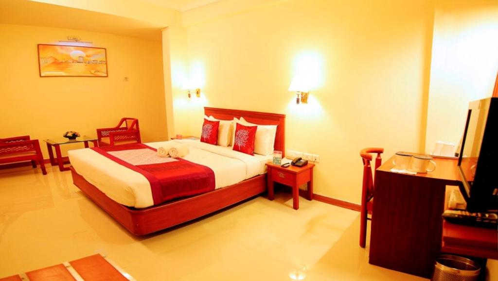 TV a/nebo společenská místnost v ubytování Hotel Archana Inn