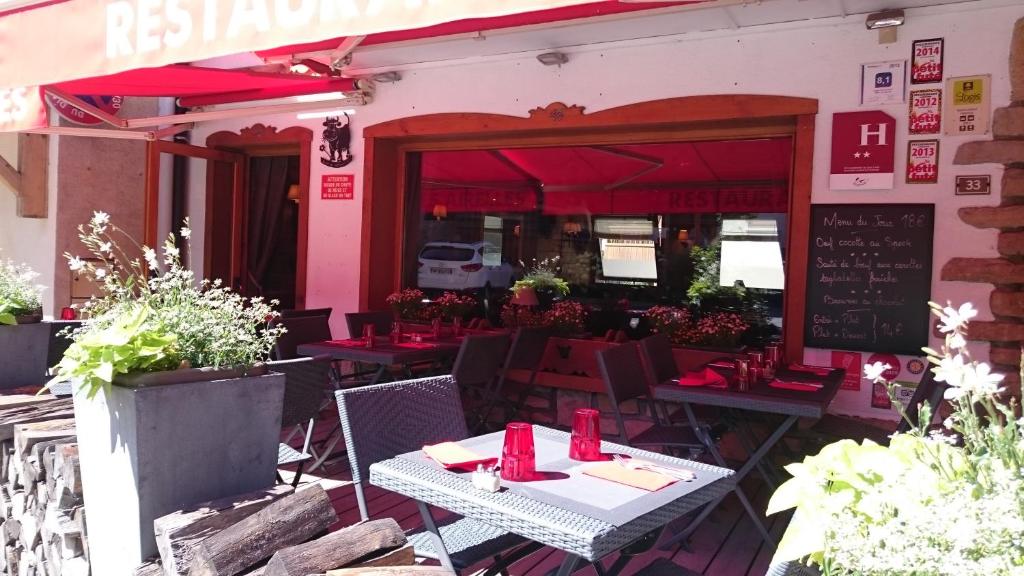 Restaurace v ubytování Hôtel Les Airelles