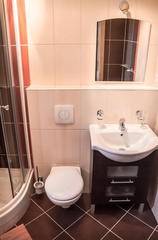 Koupelna v ubytování Family House - Apartmany Zuzana