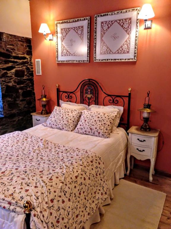 Postel nebo postele na pokoji v ubytování Talasnal Casa do Cascão