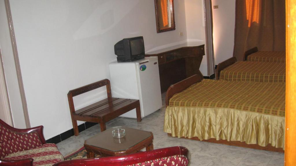 Posezení v ubytování Sara Hotel Aswan