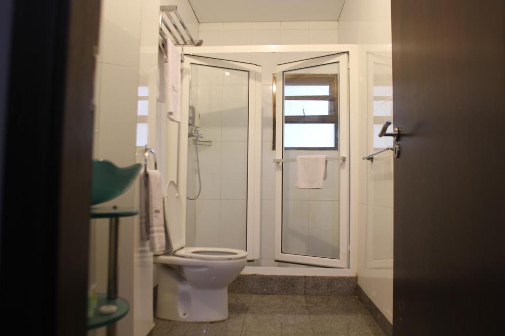 Koupelna v ubytování Hotel Monte Carlo