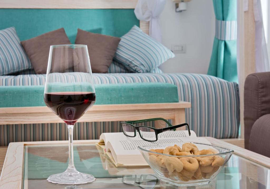 Posezení v ubytování Capri Wine Hotel