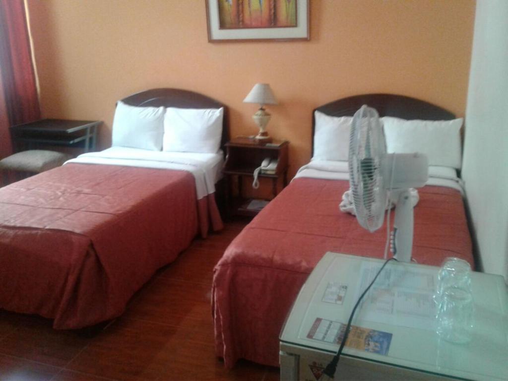 Postel nebo postele na pokoji v ubytování Hotel Plaza Bolognesi 344