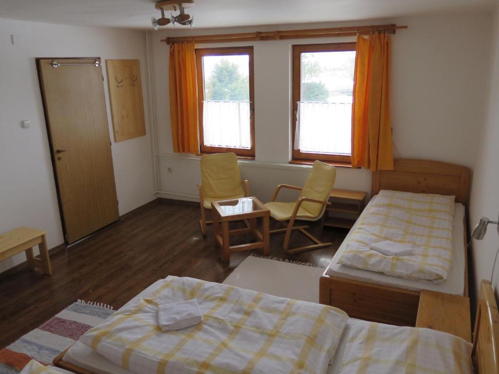 Postel nebo postele na pokoji v ubytování Zubrovica