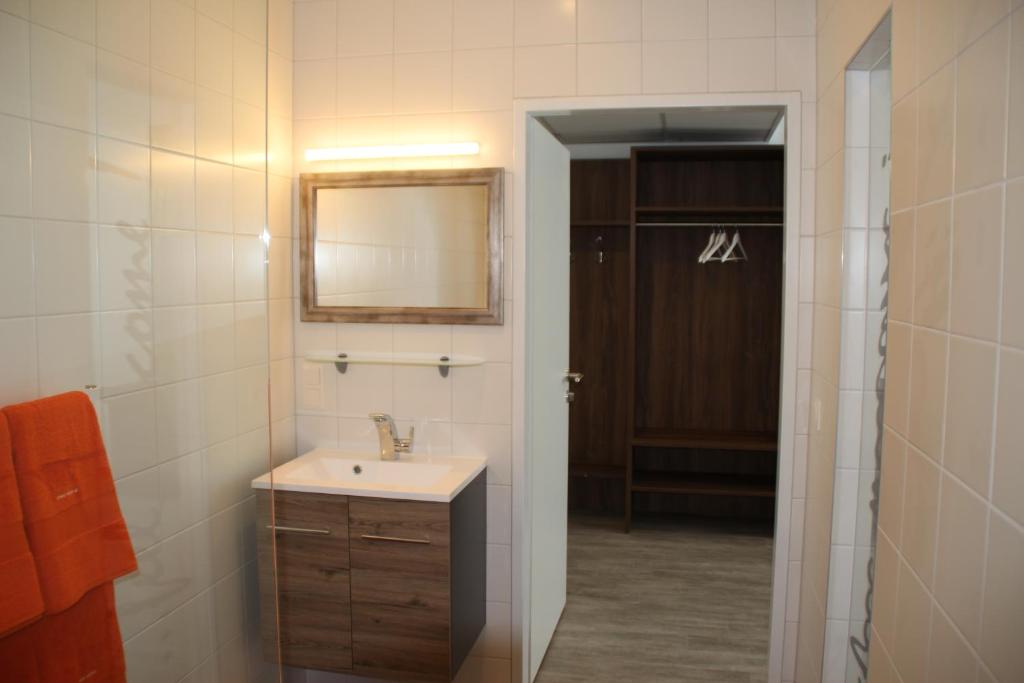 Koupelna v ubytování Nemetz-Motel