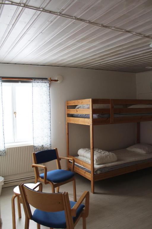 Postel nebo postele na pokoji v ubytování Trosa Vandrarhem