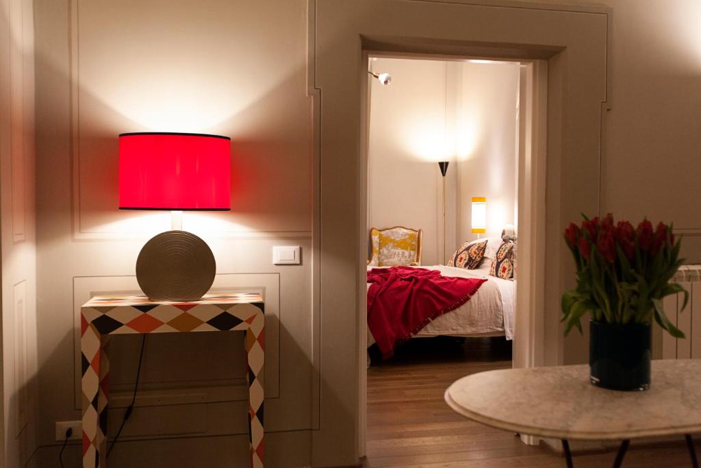 Posteľ alebo postele v izbe v ubytovaní Casa Fabbrini Fancy Suites