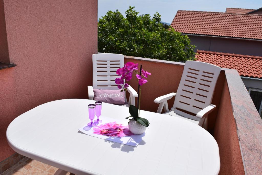 Balkón alebo terasa v ubytovaní Apartments Glend