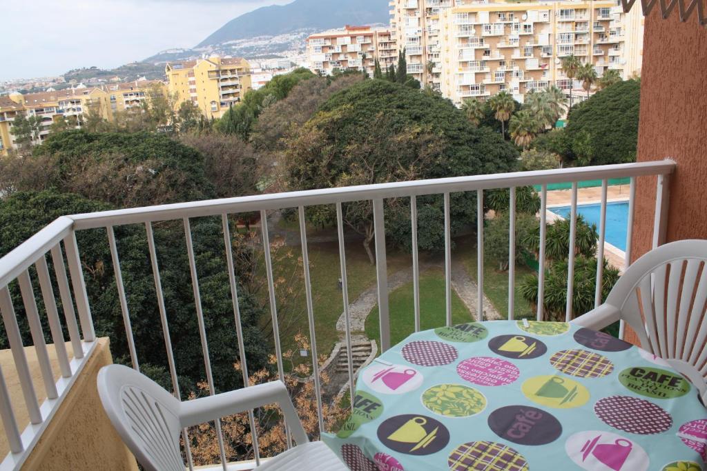 Balkón nebo terasa v ubytování Benalmadena Aguila apartment wonderful views
