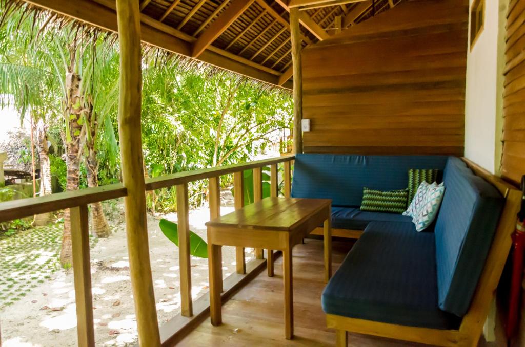 Balkón nebo terasa v ubytování Amihan Bungalows