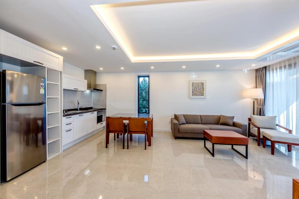 Kuchyň nebo kuchyňský kout v ubytování Arts Spa&Poolvilla