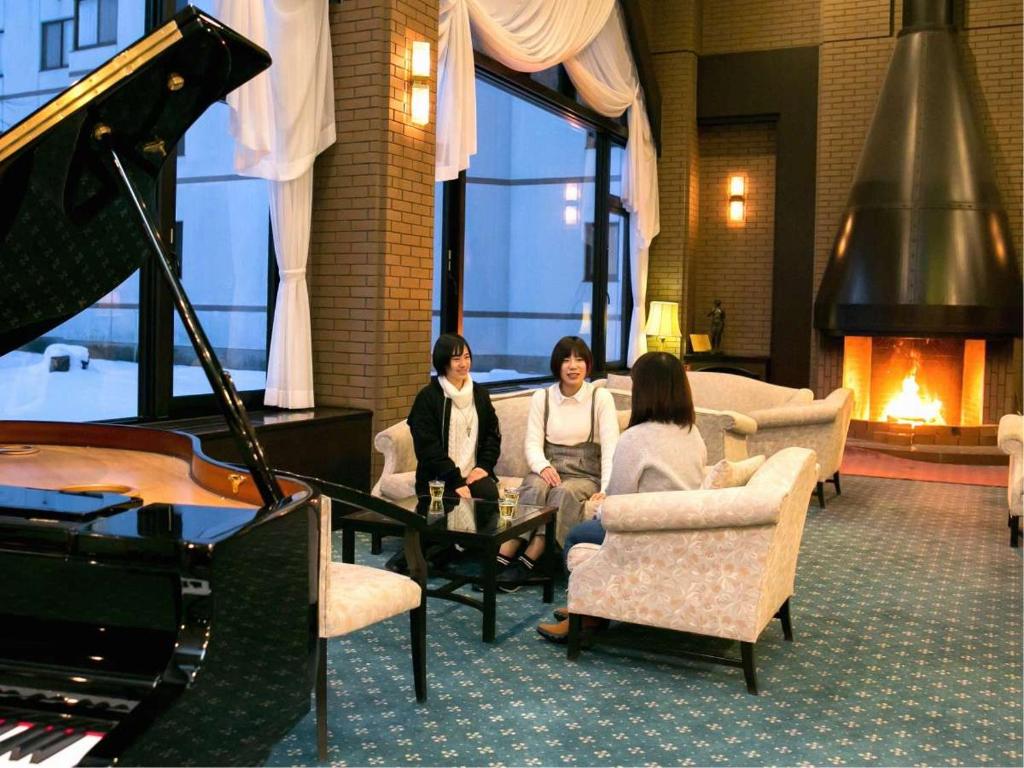 Posezení v ubytování Azumino Hotaka View Hotel