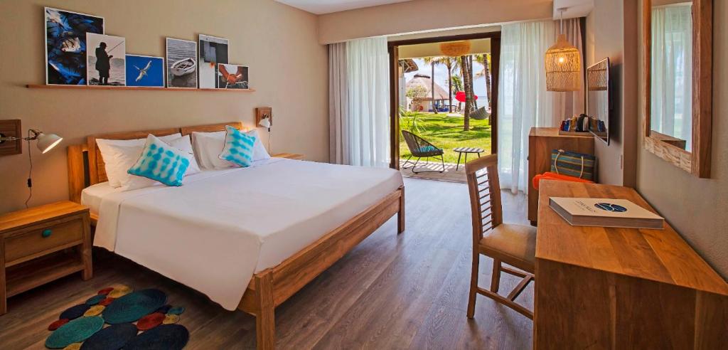 Postel nebo postele na pokoji v ubytování C Mauritius