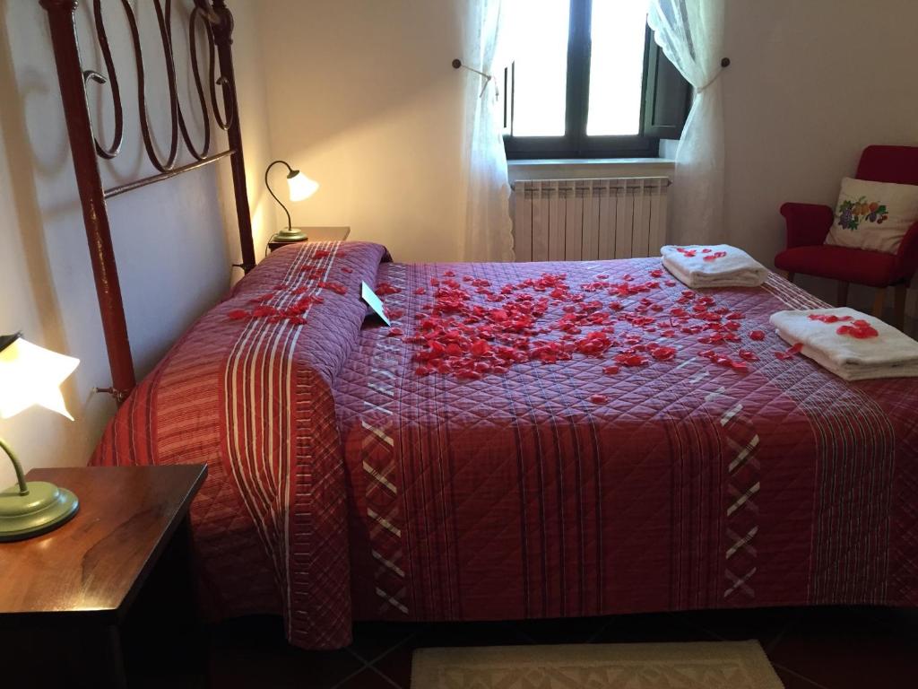 Postel nebo postele na pokoji v ubytování Collelungo