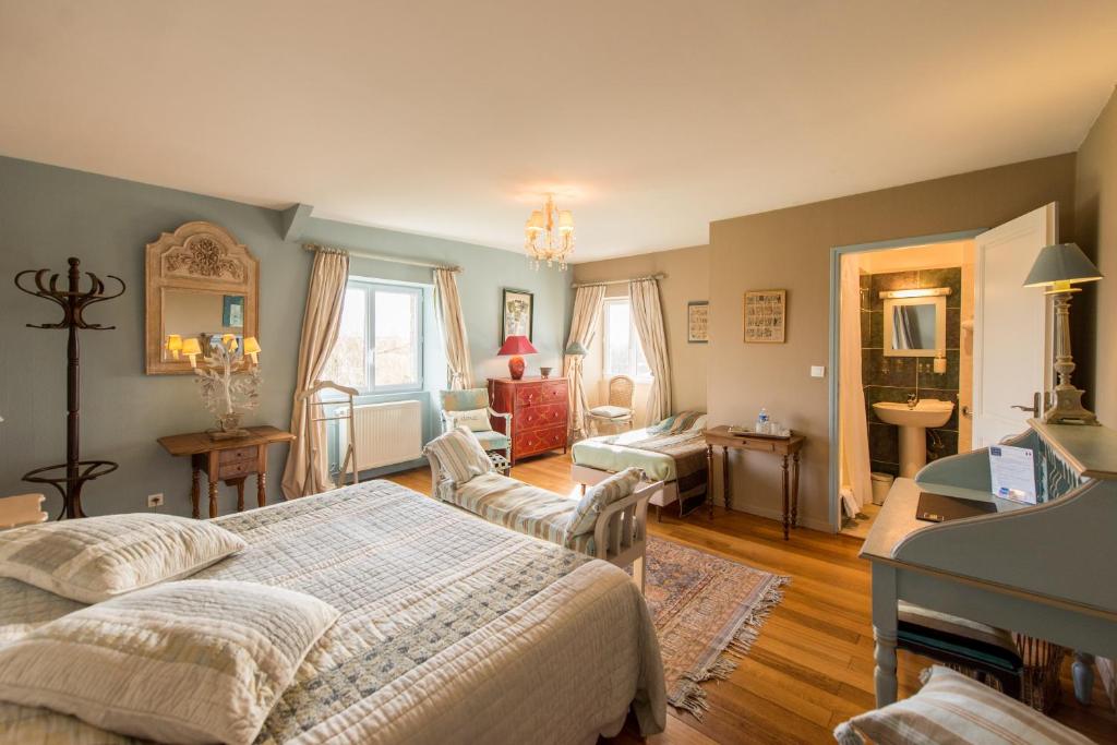 Chambres d'hotes Saint Malo La Barbinais Bed&Breaksfast - Suite Mit Landesansicht