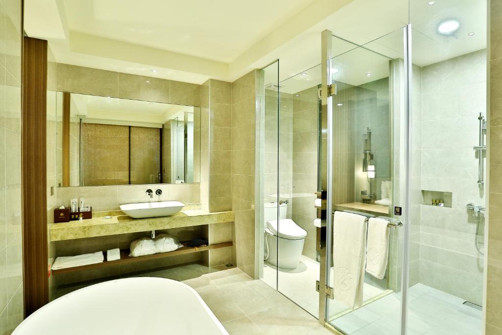 Koupelna v ubytování Hotel Intrendy