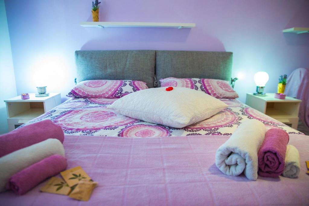 Posteľ alebo postele v izbe v ubytovaní Green Line