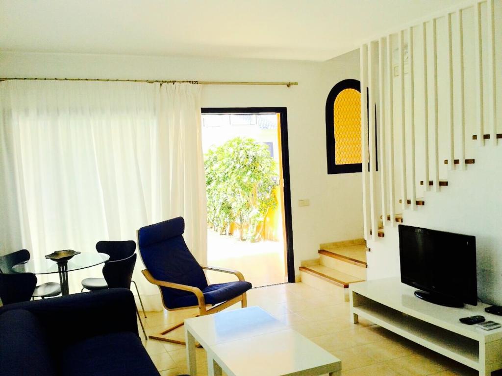 A television and/or entertainment centre at Bahia Meloneras Villa