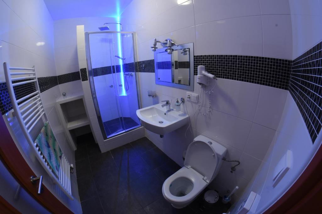 Koupelna v ubytování Penzion Grasel