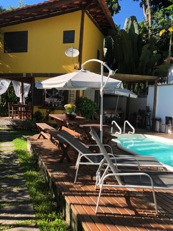 Bazén v ubytování Pousada Estalagem Paraty nebo v jeho okolí
