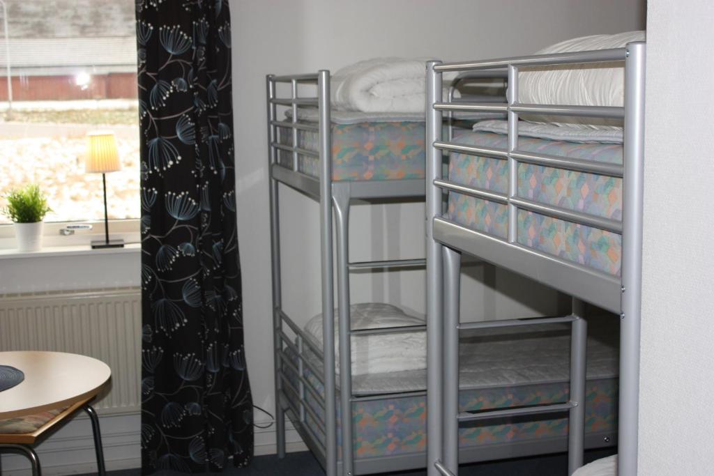 Postel nebo postele na pokoji v ubytování Hotell Angöringen