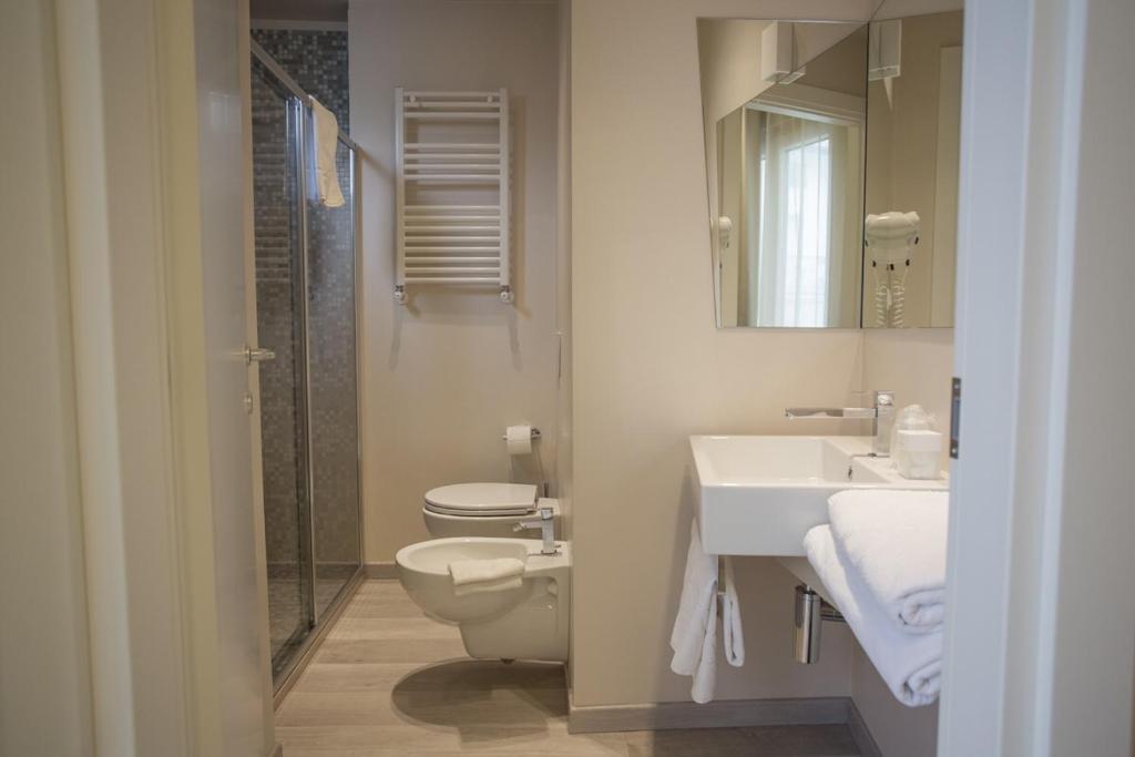 Koupelna v ubytování Hotel Principe